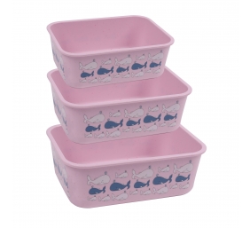 Stoneline | Awave Set of storage box | 21940 | Storage box | 3 pc(s) | Dishwasher proof | Rose