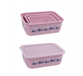 Stoneline | Awave Set of storage box | 21940 | Storage box | 3 pc(s) | Dishwasher proof | Rose