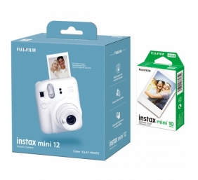 Fujifilm | Instax Mini 12 Camera + Instax Mini Glossy (10pl) | Caly White | 800