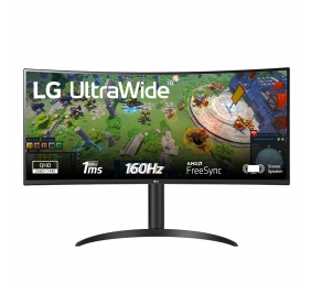 LG | Curved UltraWide Monitor | 34WP65CP-B | 34 " | VA | QHD | 21:9 | 160 Hz | 5 ms | 3440 x 1440 | 300 cd/m² | HDMI ports quantity 2 | Black