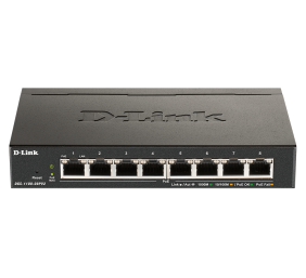 D-Link | 8-Port Gigabit PoE Smart Managed Switch | DGS-1100-08PV2 | Web managed | Desktop | Power supply type External