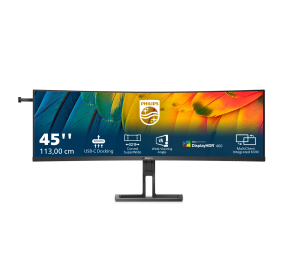 Philips | Curved Business Monitor | 45B1U6900C/00 | 44.5 " | VA | HDR | 32:9 | 75 Hz | 4 ms | 5120 x 1440 pixels | 450 cd/m² | HDMI ports quantity 2 | Black | Warranty 24 month(s)