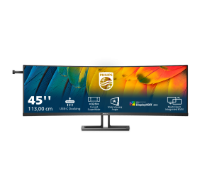 Philips | Curved Business Monitor | 45B1U6900C/00 | 44.5 " | VA | HDR | 32:9 | 75 Hz | 4 ms | 5120 x 1440 pixels | 450 cd/m² | HDMI ports quantity 2 | Black | Warranty 24 month(s)