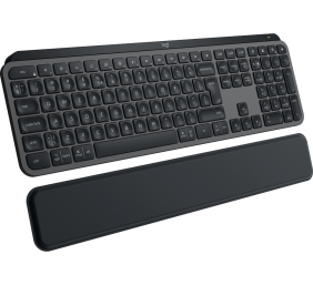 Logitech MX Keys S Belaidė klaviatūra + Atrama riešui, Bluetooth, Illuminated, US, Graphite