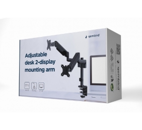 GEMBIRD Adjustable desk 2-display mount