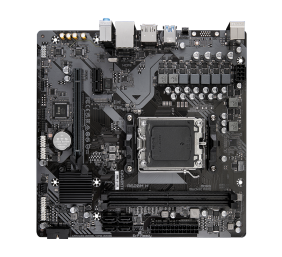 Gigabyte | A620M H 1.0 M/B | Processor family AMD | Processor socket AM5 | DDR5 DIMM | Memory slots 2 | Supported hard disk drive interfaces 	SATA, M.2 | Number of SATA connectors 4 | Chipset AMD A620 | Micro ATX