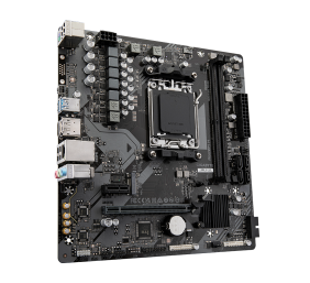 Gigabyte | A620M H 1.0 M/B | Processor family AMD | Processor socket AM5 | DDR5 DIMM | Memory slots 2 | Supported hard disk drive interfaces 	SATA, M.2 | Number of SATA connectors 4 | Chipset AMD A620 | Micro ATX