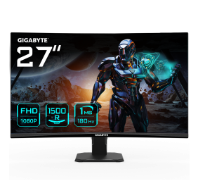 Gigabyte | Gaming Monitor | GS27FC EK1 | 27 " | VA | FHD | 16:9 | 180 Hz | 1 ms | 1920 x 1080 | 250 cd/m² | HDMI ports quantity 2 | Black