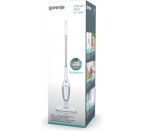 Gorenje | Steam cleaner | SC1200W | Power 1200 W | Steam pressure Not Applicable bar | Water tank capacity 0.35 L | White