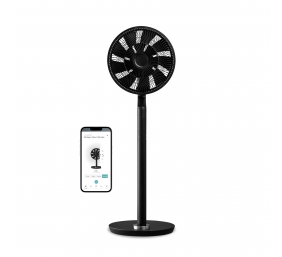 Duux | Fan | Whisper Flex Ultimate Smart | Stand Fan | Black | Diameter 34 cm | Number of speeds 30 | Oscillation | 3-26 W | Yes