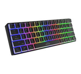 Genesis | THOR 660 RGB | Black | Mechanical Gaming Keyboard | Wireless | RGB LED light | US | Bluetooth | USB Type-C | 588 g | Gateron Brown