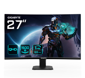 Gigabyte | Gaming Monitor | GS27QC EK1 | 27 " | VA | FHD | 16:9 | 170 Hz | 1 ms | 2560 x 1440 | 250 cd/m² | HDMI ports quantity 2 | Black