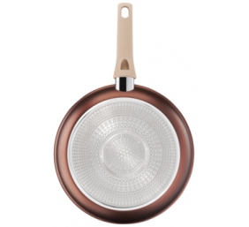 TEFAL | Frying Pan | G2540553 Eco-Respect | Frying | Diameter 26 cm | Suitable for induction hob | Fixed handle | Copper