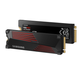 Samsung | 990 PRO with Heatsink | 4000 GB | SSD form factor M.2 2280 | Solid-state drive interface M.2 NVME | Read speed 7450 MB/s | Write speed 6900 MB/s