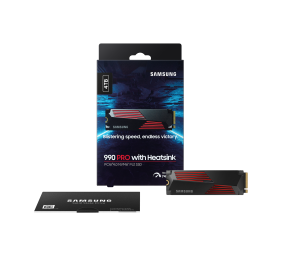 Samsung | 990 PRO with Heatsink | 4000 GB | SSD form factor M.2 2280 | Solid-state drive interface M.2 NVME | Read speed 7450 MB/s | Write speed 6900 MB/s