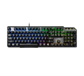 MSI | GK50 Elite | Gaming keyboard | Wired | RGB LED light | US | Black/Silver