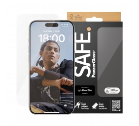 PanzerGlass | SAFE | Screen protector | Apple | Iphone15 PRO | Glass | Clear | Ultra-Wide Fit