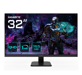 Gigabyte | Gaming Monitor | GS32Q EK1 | 31.5 " | QHD | 16:9 | 165 Hz | 1 ms | 2560 x 1440 pixels | 300 cd/m² | HDMI ports quantity 2 | Black | Warranty 36 month(s)