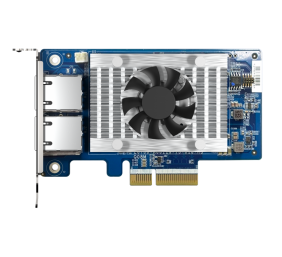 QNAP | Two 10GbE Ports with SR-IOV and iSCSI, Block-based, Supports Multiple Virtual Disk Modes | QXG-10G2T-X710 | PCIe 3.0 x4