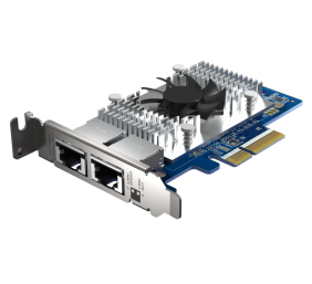 QNAP | Two 10GbE Ports with SR-IOV and iSCSI, Block-based, Supports Multiple Virtual Disk Modes | QXG-10G2T-X710 | PCIe 3.0 x4