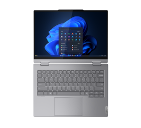 Lenovo | ThinkBook 14 2-in-1 | Luna Grey | 14 " | IPS | Touchscreen | WUXGA | 1920 x 1200 pixels | Intel Core U7 | 155U | 16 GB | SO-DIMM DDR5 | Solid-state drive capacity 512 GB | Intel Graphics | Windows 11 Pro | 802.11ax | Bluetooth version 5.3 | Keybo