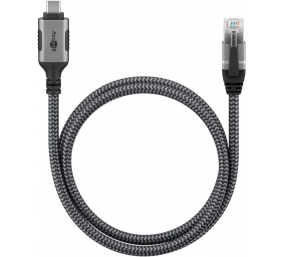 Goobay USB-A 3.1 to RJ45 Ethernet Cable, 1 m | 70696 | Black