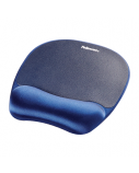 Fellowes | Foam mouse pad with wrist support | Mouse pad with wrist pillow | 202 x 235 x 25 mm | Sapphire