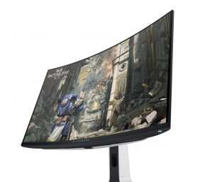 Dell | Curved Screen Gaming Monitor | AW3225QF | 31.6 " | OLED | 4K UHD | 16:9 | 240 Hz | 0.03 ms | 3840 x 2160 pixels | 1000 cd/m² | Power connector, Security-lock slot, Joystick, USB-A, USB-B, USB-C, HDMI, DispalyPort | HDMI ports quantity 2 | White / B