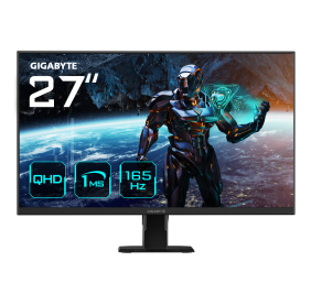 Gigabyte | Gaming Monitor | GS27Q EU1 | 27 " | IPS | 165/OC 170 Hz | 1 ms | 2560 x 1440 pixels | 300 cd/m² | HDMI ports quantity 2 | Black