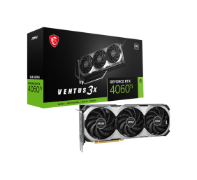 MSI GeForce RTX 4060 Ti VENTUS 3X E 8G OC | NVIDIA | 8 GB | GeForce RTX 4060 Ti | GDDR6 | HDMI ports quantity 1 | PCI Express Gen 4