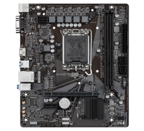 Gigabyte | H610M H V2 G1.0 | Processor family Intel | Processor socket LGA1700 | DDR5 | Supported hard disk drive interfaces M.2, SATA | Number of SATA connectors 4