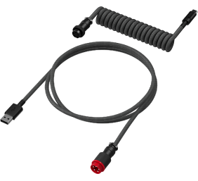 HP HyperX USB-C Coiled Cable Gray-Black