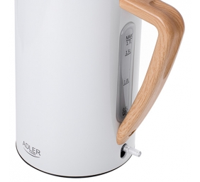 Adler | Kettle | AD 1347w | Electric | 2200 W | 1.5 L | Stainless steel | 360° rotational base | White