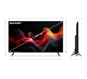 Sharp 55GL4060E | 55 | Smart TV | 4k Ultra HD | Black