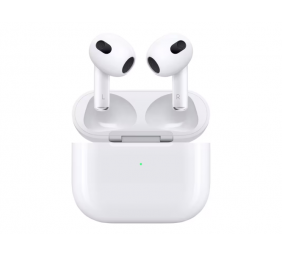 Apple AirPods (3rd Gen) Belaidės ausinės Earbuds, Lightning Charging Case, Balta