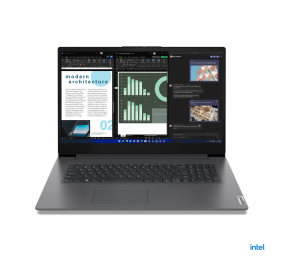 Lenovo Essential V17 IRU | Iron Grey | 17.3 " | IPS | FHD | 1920 x 1080 pixels | Anti-glare | Intel Core i5 | i5-13420H | 8 GB | Soldered DDR4 | 256 GB | Intel UHD Graphics | Windows 11 Pro | 802.11ax | 5.2 | English | Warranty 24 month(s) | Battery warra