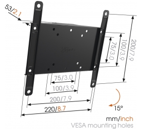 Vogels | Wall mount | MA2010-A1 Tilt | Tilt | 26-40 " | Maximum weight (capacity) 30 kg | Black