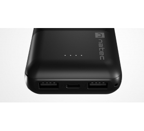 Natec | Power Bank | Trevi Compact | 10000 mAh | 1 x USB-C, 2 x USB A, 1x Micro USB | Black