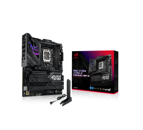 Asus | ROG STRIX Z790-E GAMING WIFI II | Processor family Intel | Processor socket LGA1700 | DDR5 DIMM | Supported hard disk drive interfaces SATA, M.2 | Number of SATA connectors 4