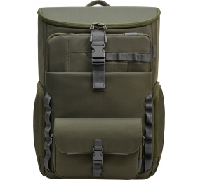 HP Modular 15.6 Backpack, 3-in-One (Pouch, Backpack, Sleeve), Water Resistant, Cable Pass-through, 27 Liter Capacity - Dark Olive Green