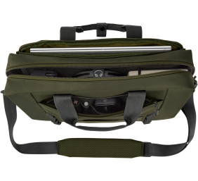 HP Modular 15.6 Top Load, 3-in-One (Pouch, Top Load, Sleeve), Water Resistant, Cable Pass-through, 22 Liter Capacity - Dark Olive Green