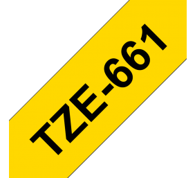 Brother TZE661 36MM BLACK ON YELLOW TAPE