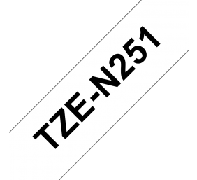 Brother TZEN251 24MM BLACK ON WHITE NONLAMINATED