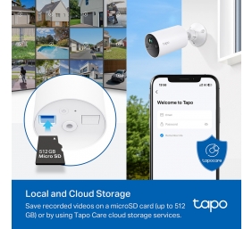 TP-LINK Smart Wire-Free Indoor/Outdoor Security Camera | Tapo C410 | Bullet | 3 MP | 3.17mm/F1.65 | H.264 | Micro SD, Max. 512