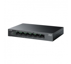 TP-LINK | 6-Port 10/100 Mbps Desktop Switch with 4-Port PoE | LS106LP | Unmanaged | Desktop