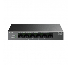 TP-LINK | 6-Port 10/100 Mbps Desktop Switch with 4-Port PoE | LS106LP | Unmanaged | Desktop