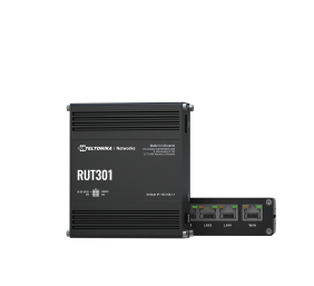 Ethernet Router | RUT301 | No Wi-Fi | 10/100 Mbit/s | Ethernet LAN (RJ-45) ports 5 | Mesh Support No | MU-MiMO No | No mobile broadband