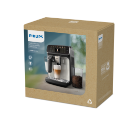 Coffee Maker | EP4449/70	4400 Series | Pump pressure 15 bar | Built-in milk frother | Fully Automatic | 1500 W | Black