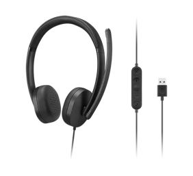 Lenovo Headset | USB-A Stereo Gen 2 | Built-in microphone | Wired | Black