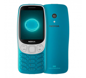 Nokia | 3210 4G (2024) | Scuba Blue | 2.4 " | 128 MB | 64 MB | Dual SIM | Bluetooth | 5.0 | USB version USB Type-C | Main camera 2 MP | 1450 mAh